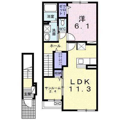 ドゥウェル　シンフォニー　Ⅰ 202【管理NO：1-025937901-02020】 ★家具家電は申し込み後に搬入します★の外観画像