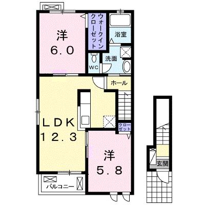 アパートメント高洲５３６　Ⅰ 201【管理NO：1-024324201-02010】 ★家具家電は申し込み後に搬入します★の外観画像