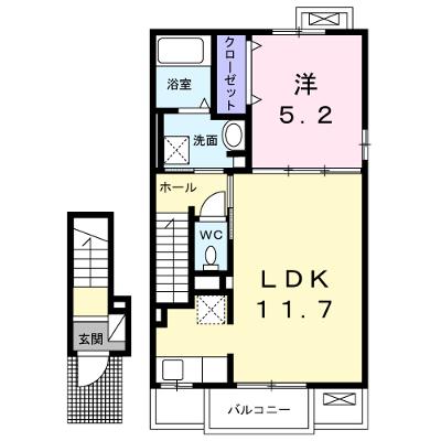 ラ・マジョーレⅡ 203【管理NO：1-021640702-02030】 ★家具家電は申し込み後に搬入します★の外観画像