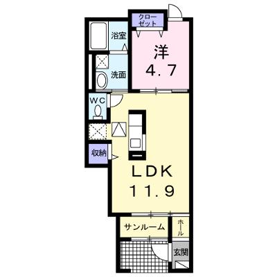 アルバ 104【管理NO：1-019419701-01040】 ★家具家電は申し込み後に搬入します 2026年08月上旬入居可能の外観画像