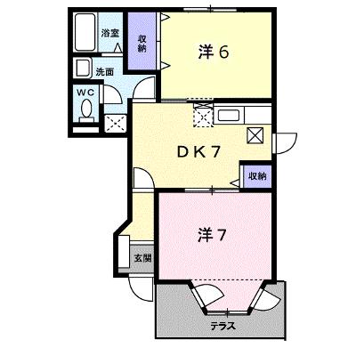 グリーンコート東館　Ｄ 103【管理NO：1-011027504-01030】 ★家具家電は申し込み後に搬入します 2026年09月中旬入居可能の外観画像