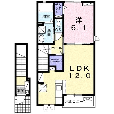 リナセント　Ⅱ 204【管理NO：1-028509302-02040】 ★家具家電は申し込み後に搬入します★の外観画像