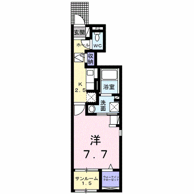 デーア　Ⅰ 101【管理NO：1-026775101-01010】 ★家具家電は申し込み後に搬入します★の外観画像