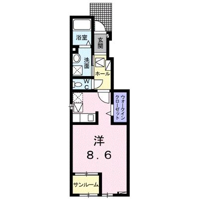 プルメリア　Ａ 104【管理NO：1-026456101-01040】 ★家具家電は申し込み後に搬入しますの外観画像