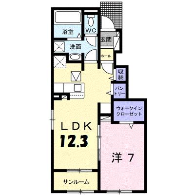 フェイバー　フォレスト　Ⅱ 104【管理NO：1-026074302-01040】 ★家具家電は申し込み後に搬入します 2026年07月中旬入居可能の外観画像