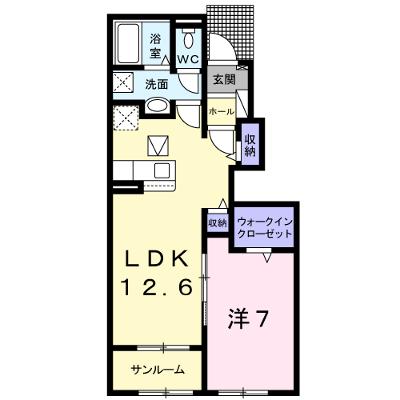 ＰＬＡＩＮ　桃の木 102【管理NO：1-025846401-01020】 ★家具家電は申し込み後に搬入します★の外観画像