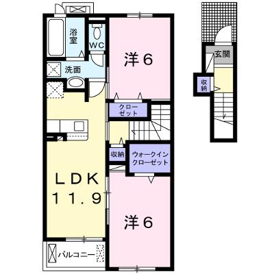 リンドール 203【管理NO：1-025146601-02030】 ★家具家電は申し込み後に搬入します★ ★2026年11月中旬入居可能★の外観画像