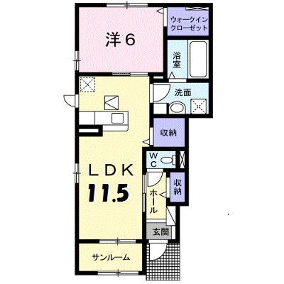 グランメゾン　Ⅰ 101【管理NO：1-024796901-01010】 2026年08月中旬入居可能の外観画像