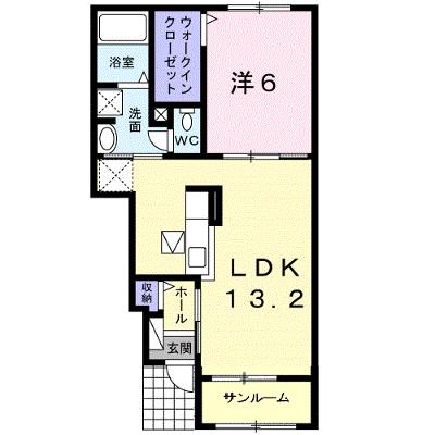 グランデ・ソーレ　Ｋ 104【管理NO：1-024609601-01040】 ★家具家電は申し込み後に搬入します★の外観画像