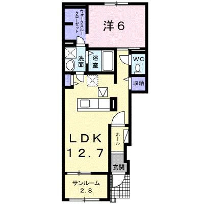 フェリーチェ　リノ 102【管理NO：1-024430701-01020】 ★家具家電は申し込み後に搬入しますの外観画像