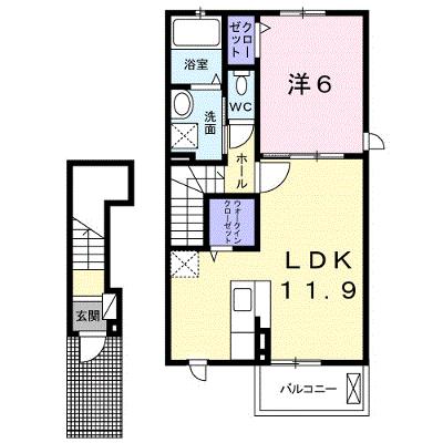 アパートメント高洲５３６　Ⅱ 203【管理NO：1-024324202-02030】 ★家具家電は申し込み後に搬入します★の外観画像