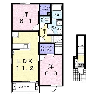 グラン　ポワールＢ 201【管理NO：1-020870302-02010】 ★家具家電は申し込み後に搬入します★の外観画像