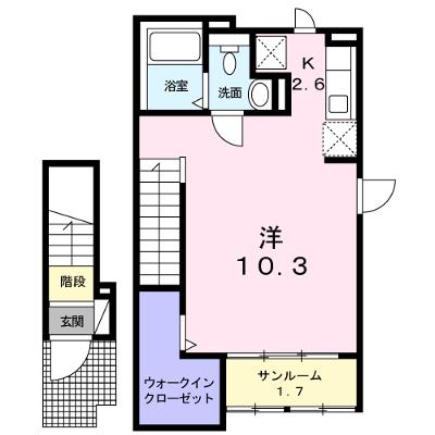 ヴォルフ 204【管理NO：1-020634701-02040】 ★家具家電は申し込み後に搬入します★の外観画像