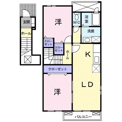 ル・ショコラ 201【管理NO：1-014992701-02010】 ★家具家電は申し込み後に搬入しますの外観画像