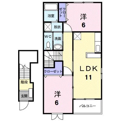 サニ－・ヒルズＣ 202【管理NO：1-013105303-02020】 ★家具家電は申し込み後に搬入します★の外観画像