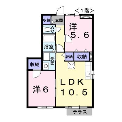 エレガントヴィラ１号館 101【管理NO：1-010378901-01010】 ★家具家電は申し込み後に搬入しますの外観画像