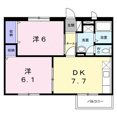 プリエ－ルハイツ　Ｂ 203【管理NO：1-007269001-02030】 ★家具家電は申し込み後に搬入しますの外観画像