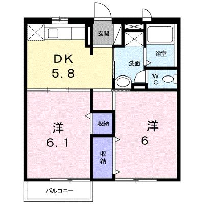サンテラス窪　Ｄ 202【管理NO：1-007125402-02020】 ★家具家電は申し込み後に搬入しますの外観画像