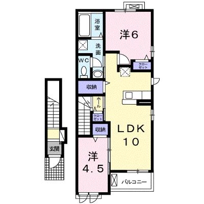 サニー　Ⅱ 202【管理NO：1-024144402-02020】 ★家具家電は申し込み後に搬入します 2026年07月中旬入居可能の外観画像