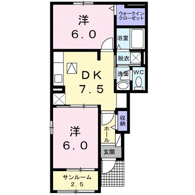 クレセントＡ 101【管理NO：1-023979301-01010】 ★家具家電は申し込み後に搬入しますの外観画像