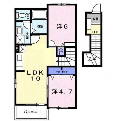 ヌーベル・オーブＡ 204【管理NO：1-012848601-02040】 ★家具家電は申し込み後に搬入します★の外観画像