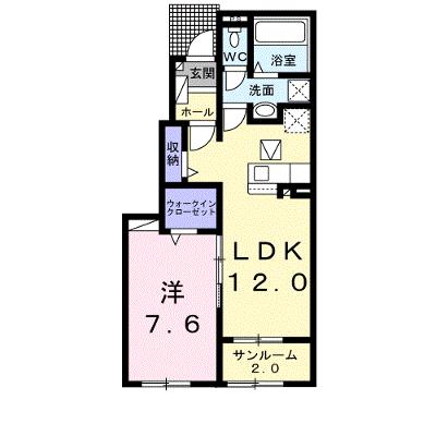 キャトルセゾン・ルル　Ⅱ 102【管理NO：1-026742202-01020】 ★家具家電は申し込み後に搬入しますの外観画像