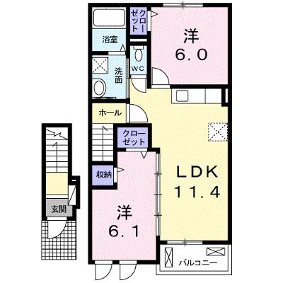 ラ・メゾン・ミニョン　Ⅱ 202【管理NO：1-019810802-02020】 ★家具家電は申し込み後に搬入します★の外観画像