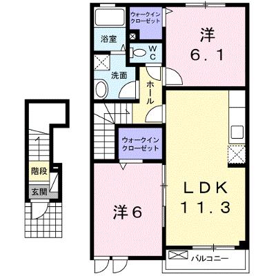 レバンテＢ 202【管理NO：1-016683602-02020】 ★家具家電は申し込み後に搬入しますの外観画像
