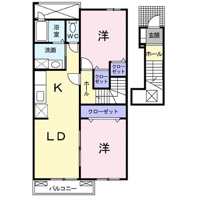 ベル　セレーノ　Ｂ棟 202【管理NO：1-015636202-02020】 ★家具家電は申し込み後に搬入します★の外観画像