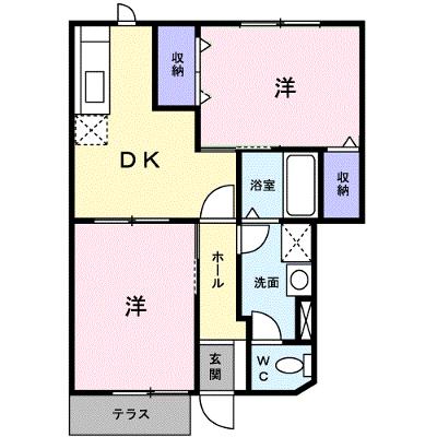 メゾンサンパティーク　Ｂ 102【管理NO：1-007792102-01020】 ★家具家電は申し込み後に搬入しますの外観画像