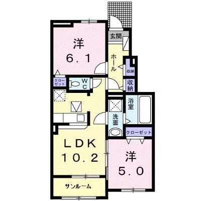 さつまⅠ 102【管理NO：1-024874201-01020】 2026年07月中旬入居可能の外観画像