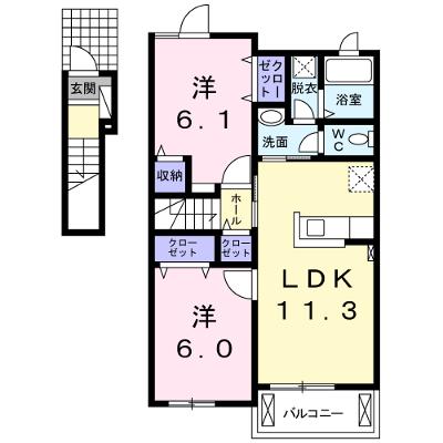 ベルメゾン・藤 204【管理NO：1-019280401-02040】の外観画像