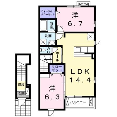 サン・スカイⅢ 205【管理NO：1-017135201-02050】 ★家具家電は申し込み後に搬入します 2026年07月中旬入居可能の外観画像