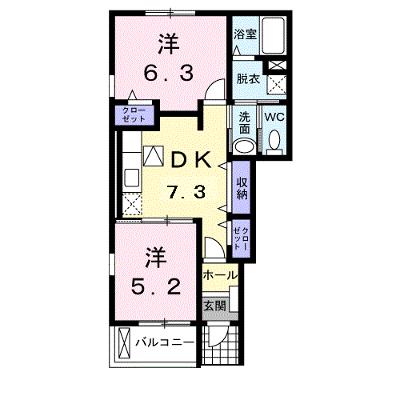 カルム・シャンブールⅢ 101【管理NO：1-015790403-01010】 ★家具家電は申し込み後に搬入しますの外観画像