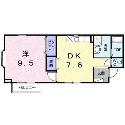 クローバーズヒル田上台 201【管理NO：1-011847801-02010】 ★家具家電は申し込み後に搬入しますの外観画像