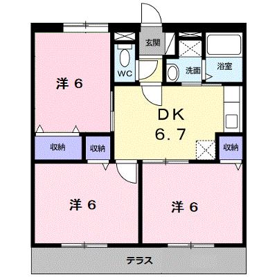 チェリ－リ－フＹ 102【管理NO：1-009310701-01020】 ★家具家電は申し込み後に搬入します 2026年08月上旬入居可能の外観画像