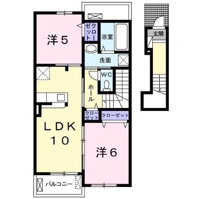 ラ・ヴィータ 203【管理NO：1-024670001-02030】 ★家具家電は申し込み後に搬入します★の外観画像