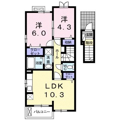 サングランデⅢ 202【管理NO：1-022478401-02020】 ★家具家電は申し込み後に搬入しますの外観画像