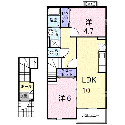 コリ－ヌ華Ⅱ 203【管理NO：1-012976702-02030】の外観画像