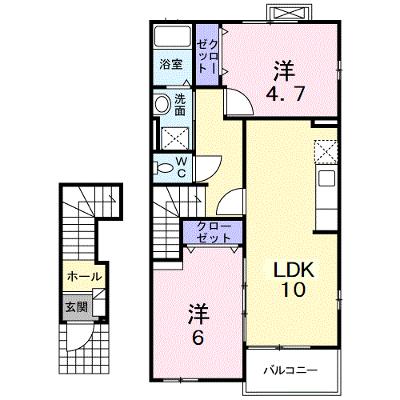 コリ－ヌ華Ⅰ 202【管理NO：1-012976701-02020】の外観画像
