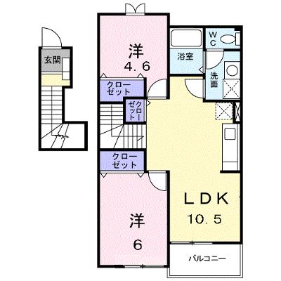 クレスト－ルｆⅡ 201【管理NO：1-012376901-02010】の外観画像