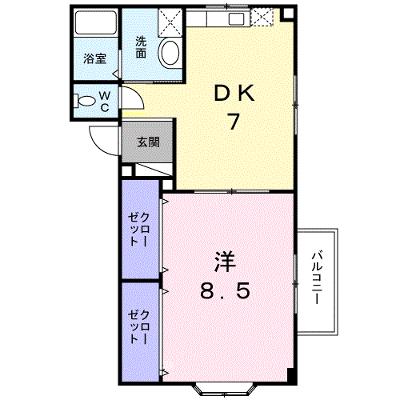 クローバーズヒル田上台 102【管理NO：1-011847801-01020】 ★家具家電は申し込み後に搬入しますの外観画像