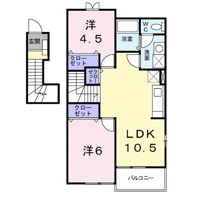 アドバンス銀河の森Ⅱ 201【管理NO：1-011495302-02010】の外観画像