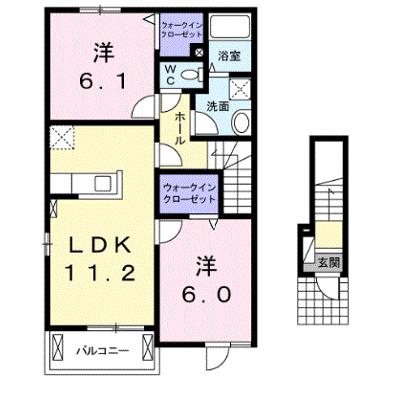プルメリア．イサＢ 201【管理NO：1-022497202-02010】 ★家具家電は申し込み後に搬入します★の外観画像