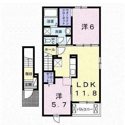 アルドール　アサヒ　Ⅰ 205【管理NO：1-022357701-02050】 ★家具家電は申し込み後に搬入します★の外観画像