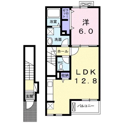 ルトゥール 204【管理NO：1-022206401-02040】 ★家具家電は申し込み後に搬入します★ ★2026年09月中旬入居可能★の外観画像