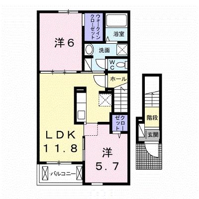 グレースガーデンⅠ 202【管理NO：1-021759901-02020】 ★家具家電は申し込み後に搬入しますの外観画像