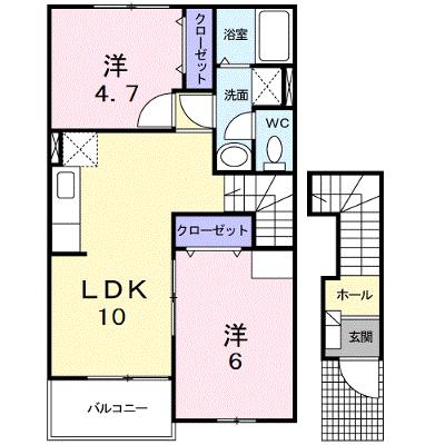 グリーンヒルズ姶良Ａ 202【管理NO：1-013049301-02020】 ★家具家電は申し込み後に搬入しますの外観画像