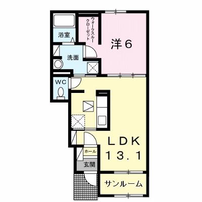 アルドール　アサヒ　Ⅱ 103【管理NO：1-022357702-01030】 ★家具家電は申し込み後に搬入します★の外観画像