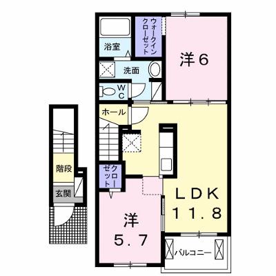 アルドール　アサヒ　Ⅰ 203【管理NO：1-022357701-02030】 ★家具家電は申し込み後に搬入します★の外観画像